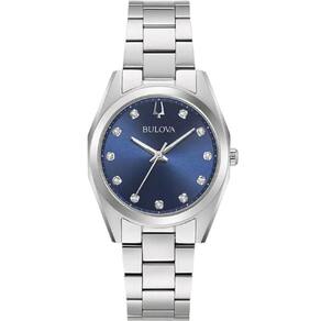 Relógio Bulova 30Mm Feminino Surveyor 96P229 Diamantes