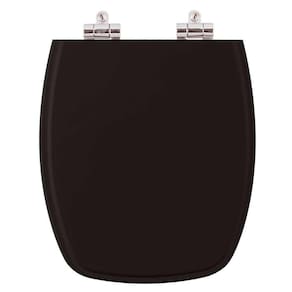 Tampa de Privada Poliéster Soft Close Primula Plus Preto para louça Fiori 6lpf
