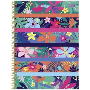 Caderno Univ 10 Matérias 160Fls Femme Listras Foroni