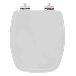 Tampa de Privada Poliéster Soft Close Primula Plus Cinza Claro para louça Fiori 6lpf