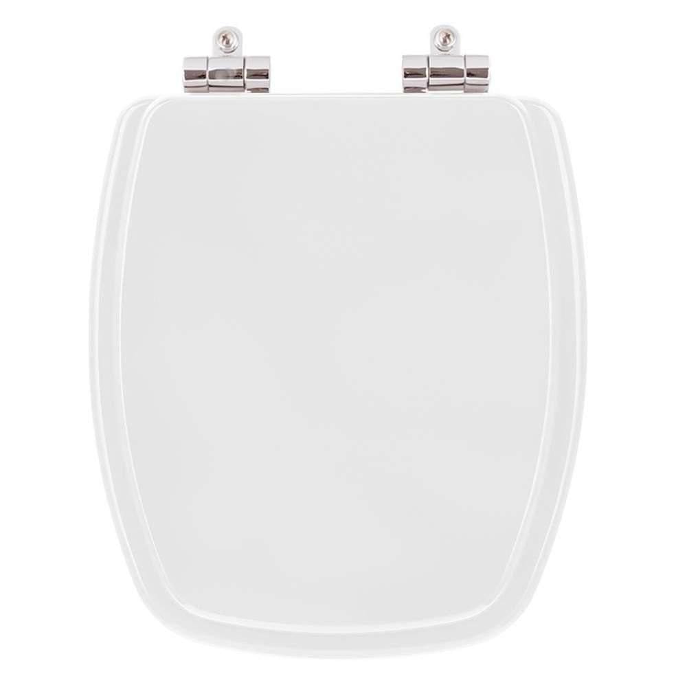Assento Sanitário Poliester Soft Close Primula Plus Branco para vaso Fiori