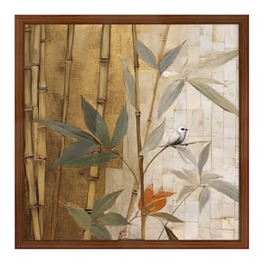 Quadro 50cm X 50cm Folhagem Aquarela Tropical Artes Nozes