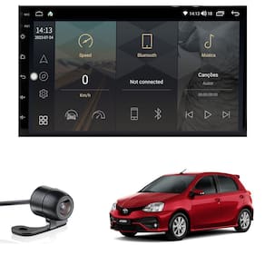 Central Multimídia Etios Todos Tela IPS de 7" Polegadas Quad Core 2GB Carplay e Android Auto GPS + Câmera de ré