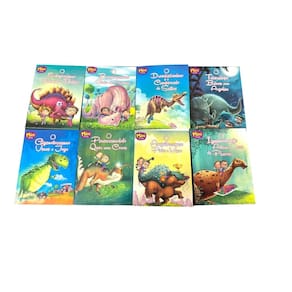 Kit 3 Mini Livrinhos Infantil Histórias Dinossauros