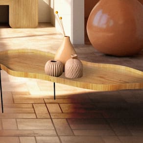 Mesa de Centro Formato Orgânico Lotus Cinamomo