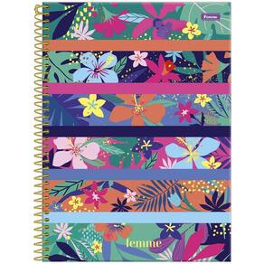 Caderno Univ 10 Matérias 160Fls Femme Listras Foroni