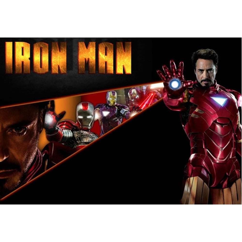 Placa Quadro A3 Decorativo Iron Man Em Mdf