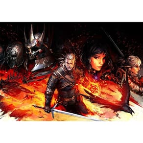Placa QuadroA4 Decorativo The Witcher Em Mdf