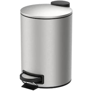 Lixeira Em Aço Inox 20 Litros Com Pedal e Balde Spin Brinox