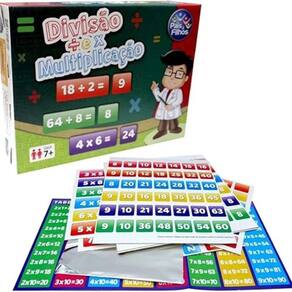 Jogo Raciocínio Lógico Divisão e Multiplicação Infantil Pais e Filhos