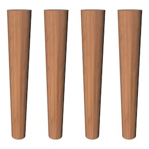 Kit Com 4 Pés Palito 30 CM 4 Chapinhas 4 Sapatas E 20 Parafusos Para Móveis