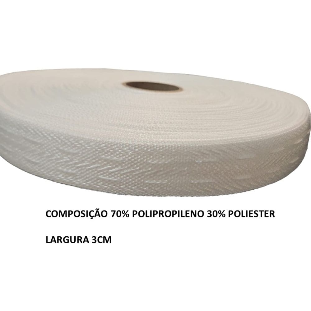 50 Metros de Franzidor 2 Fios Poliester - Branco