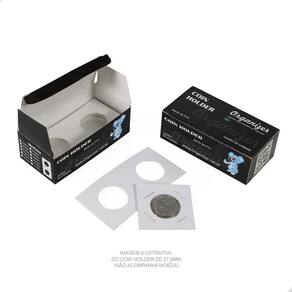 6 Cx Coins Holder Porta Moedas Grampeável Organizer 20,5mm