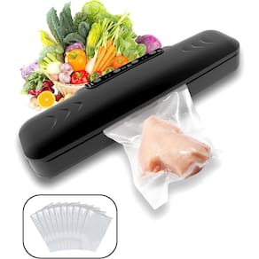 Seladora a vácuo para alimentos OMKARSY Automatic 30cm com 10 sacos 60kPa
