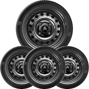 4Un Calota Centro Roda Universal C3 Xsara Black Piano