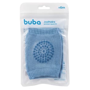 Kit Joelheiras 1 Par Antiderrapante Bebê Engatinhar Protetor AZUL