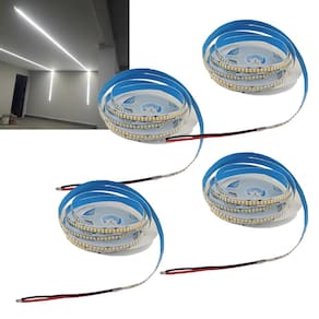 Fita Led 6500K 5 Metros 16W 240 Leds Kit 4 Unidades Sanca Gesso Espelho Teto Rebaixado Iluminaçao Comercial Residencial