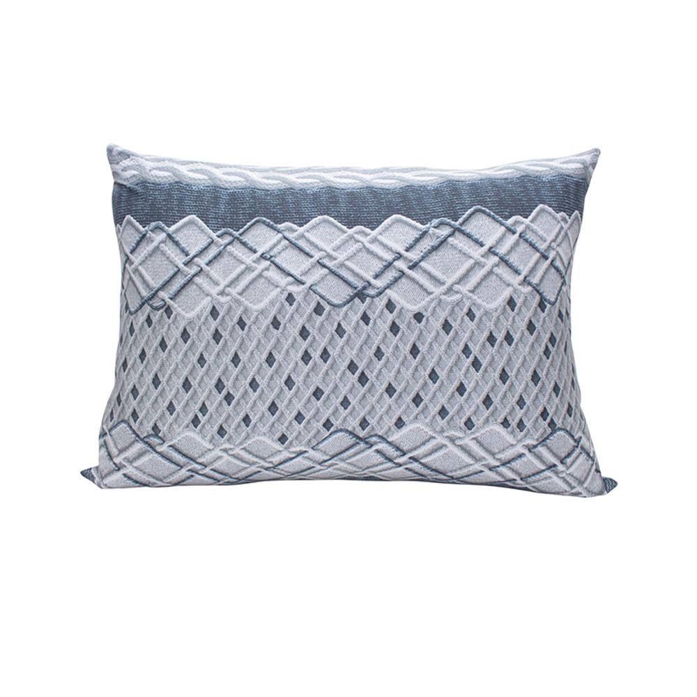 Fronha Doce Vida Malha Mista Guadalajara 48cm 68cm Azul