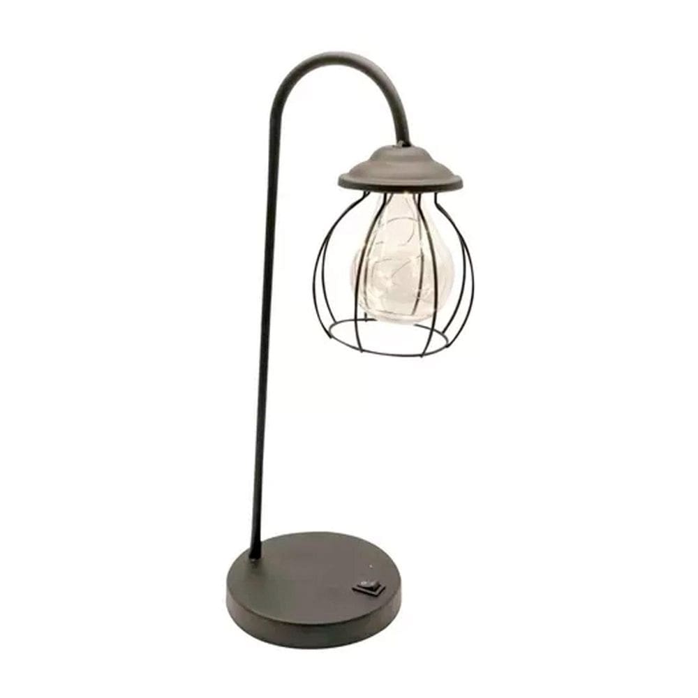 Luminária Mesa Abajur Decorativo Mini Poste Luz Geométrico