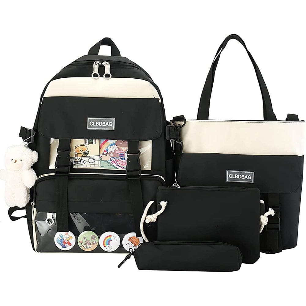 Conjunto de mochilas para meninas e adolescentes, mochila para laptop, mochila escolar