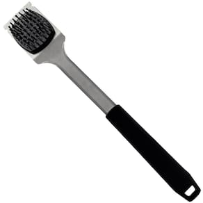 Escova de Limpar Grelha Aço Inox com Raspador Churrasqueira