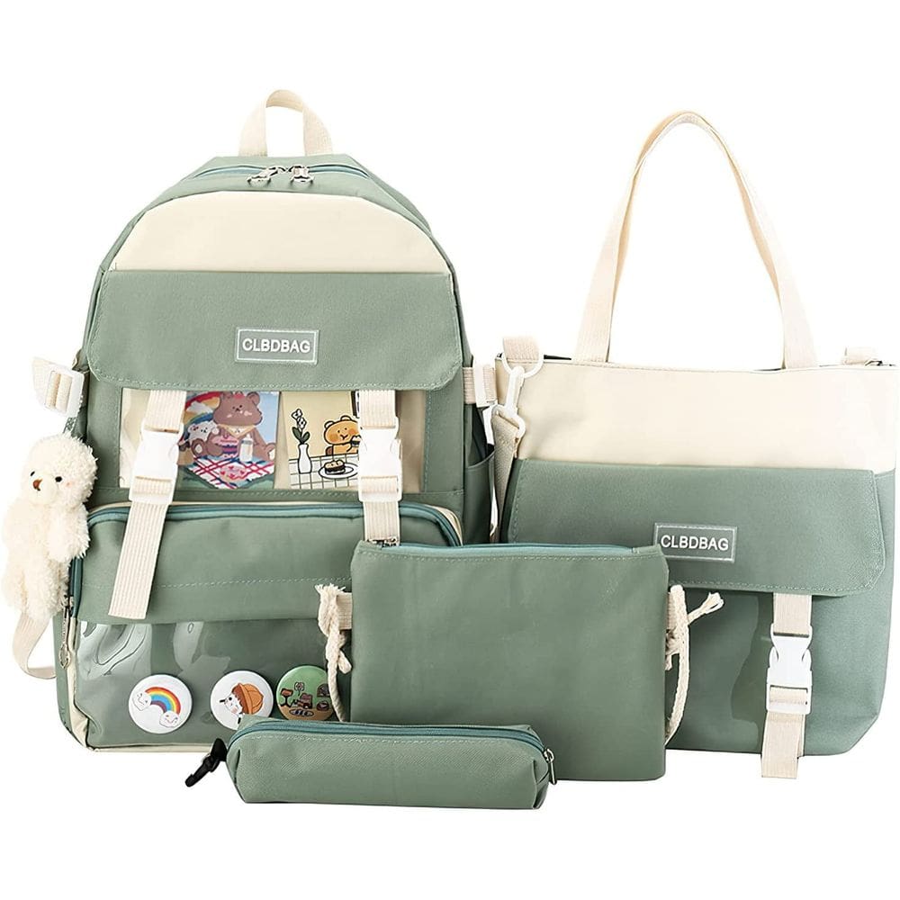 Conjunto de mochilas para meninas e adolescentes, mochila para laptop, mochila escolar