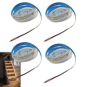 Fita Led 3000K 5 Metros 16W 240 Leds Kit 4 Unidades Quarto Sala Casa Apartamento Teto Rebaixado Gesso