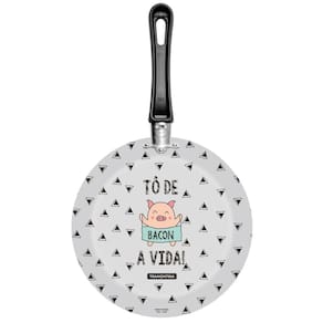 Frigideira 24cm 1,2L Tramontina Antiaderente Starflon Max To de Bacon a Vida Siliconado
