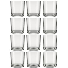 Jogo de 12 Copos de Vidro para Whisky Bar Rocks 265ml Nadir Figueiredo
