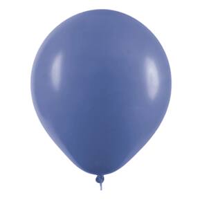 BALÃO REDONDO LISO- ART-LATEX Nº 09 - AZUL JEANS - Pacote com 50 unidades