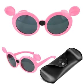 Óculos sol infantil rosa minnie protecao uv acetato