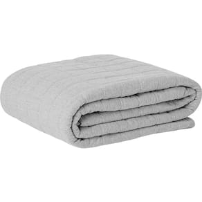 Cobre Leito Tecebem Queen Malha Lisa em Matelasse 240 x 260cm Cinza