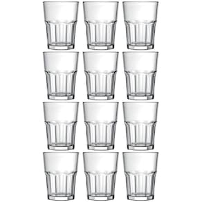 Jogo 12 Copos 200ml para Suco Água e Refrigerante Nadir Figueiredo em Vidro Transparente