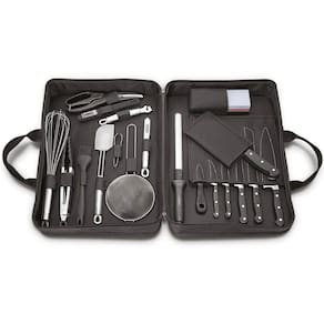 Kit Facas para Chefs Tramontina Century com Lâminas em Aço Inox e Maleta 20 Peças