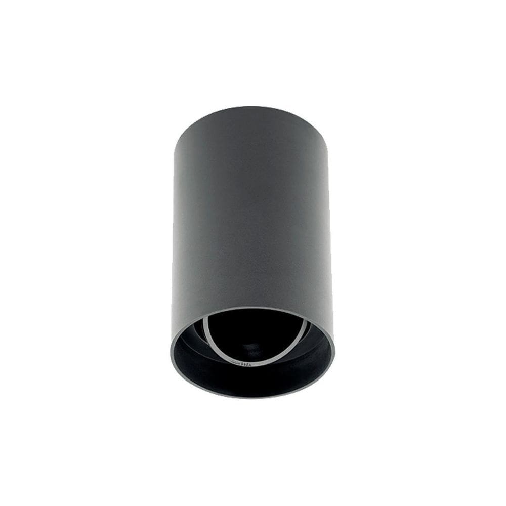 Spot Redondo Sobrepor Teto Preto Direcionável Gu10 Mr16 Opus