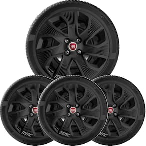 4X Calota Jg Fiat Grand Siena Punto Palio Aro 15 Preto 214Cp