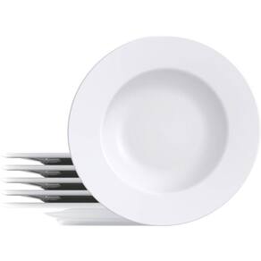 Jogo de Pratos Tramontina Porcelana 6 Peças Raso Maria Augusta 27cm Mesa Posta