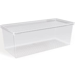 Organizador de Geladeira com Tampa 4,5L Frutas Legumes Verdu