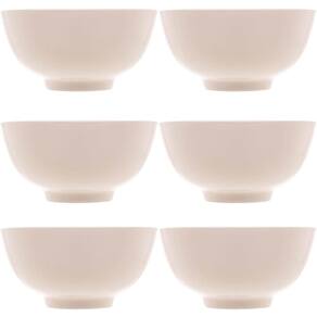 6 Bowls de Porcelana Lyor 330ml Sobremesa Fruta Petisco Tige