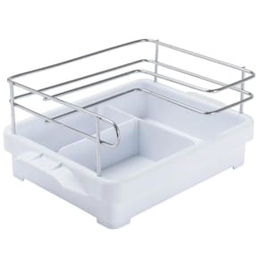 Suporte Porta Condimentos para Cozinha Branco Azeite Vinagre