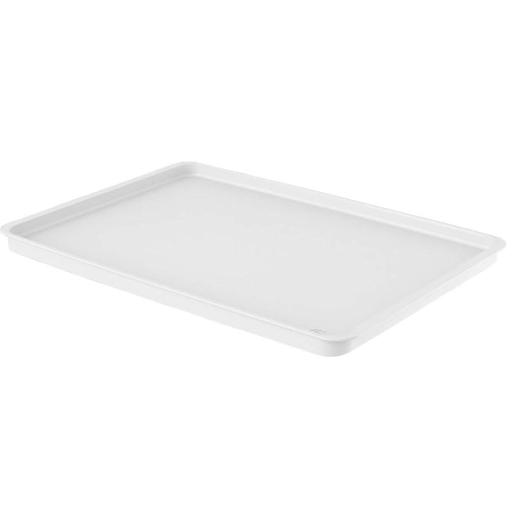 Kit 6 Bandejas Plásticas Brancas 34x24cm Self Service Coza Lanchonetes Multiuso Casa