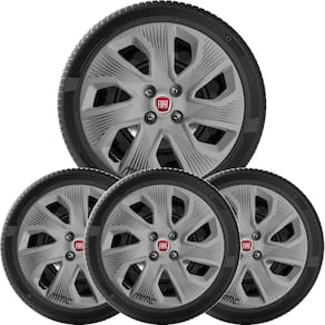 4X Calota Fiat Grand Siena Punto Palio Aro 15 Grafite 214Cp