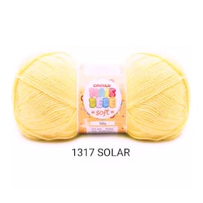 Fio Lã Mais Bebê Soft Círculo 100g 322m Escolha A Cor