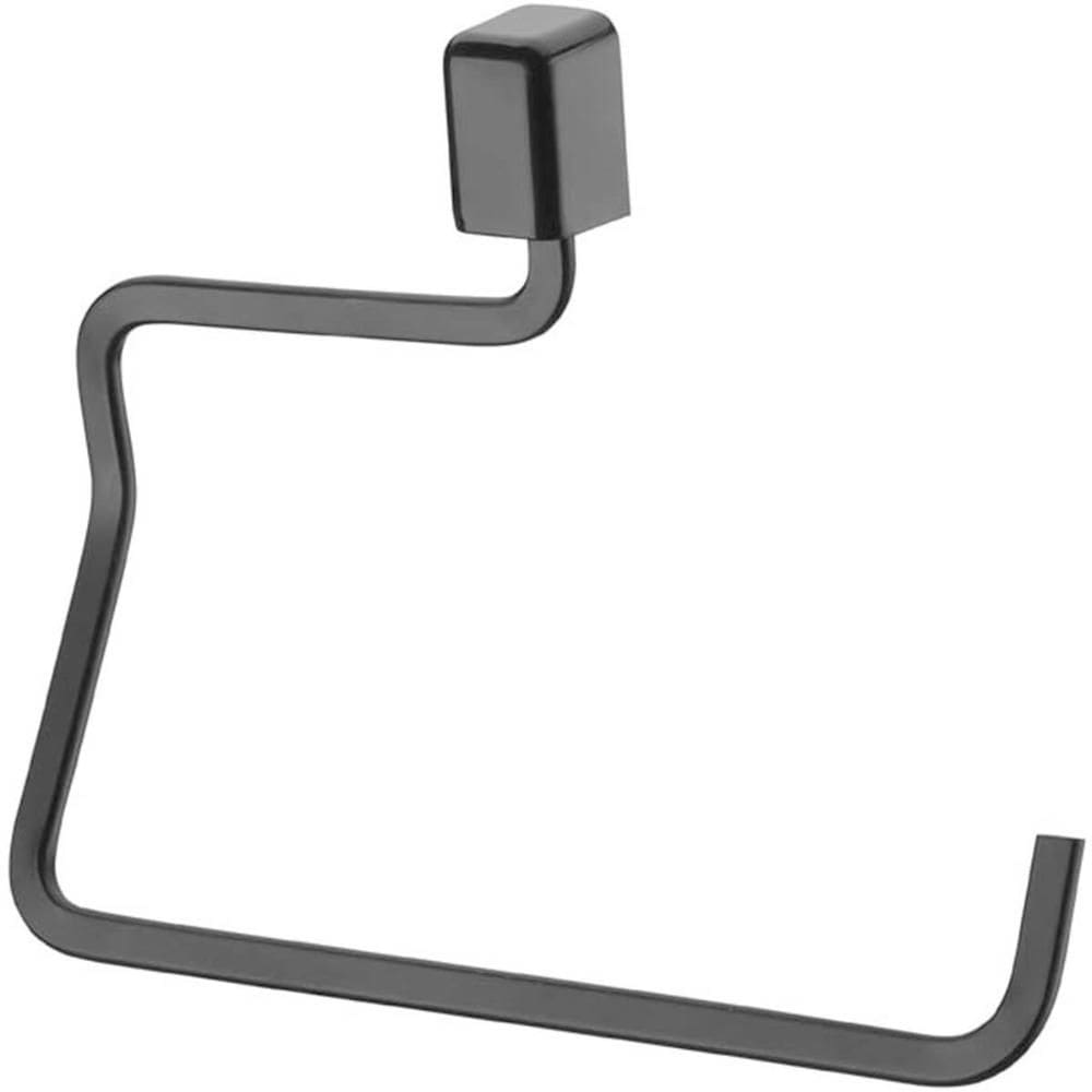 Toalheiro Preto Fosco de Parede Banheiro Suporte Porta Toalh