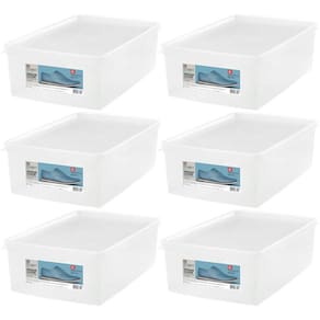 Kit 6 Caixas para Sapatos Tampas Ventiláveis Plástico Ordene