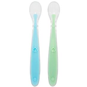 2 Colheres Silicone para Introdução Alimentar Bebê Mácia 23c