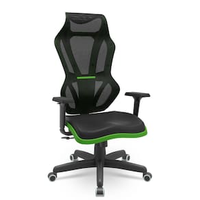 Cadeira Gamer Vizion Dz Sincron Plaxmetal Preto/Verde