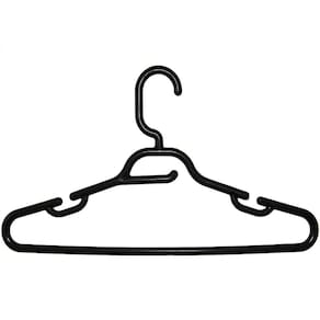 12 Cabides com Cava para Vestidos Alçinhas Regata Preto Loja