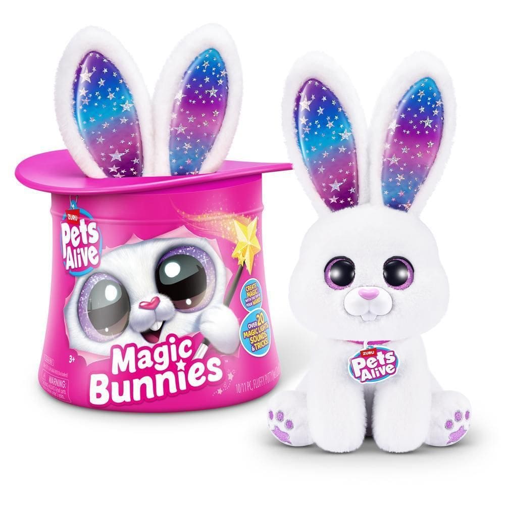 Pelúcia Interativa Pets Alive, Candide, Magic Bunnies Branco
