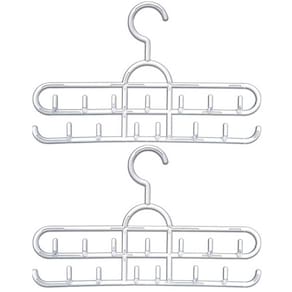 Kit 2 Cabides para Cintos Suportes Organizadores Lenços Cola